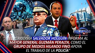 Salvador Holguín informa al Mayor General Guzmán Peralta sobre el apoyo de Hilando Fino a la Policía [upl. by Margreta]