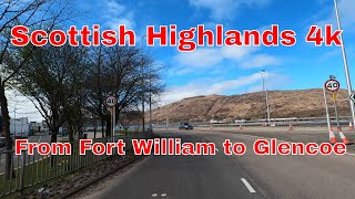 Driving from Fort William to Glencoe4kScotland [upl. by Imelda]