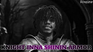 Alkaline  Knight Inna Shinin Armor Official Lyrics Video [upl. by Ahseile]