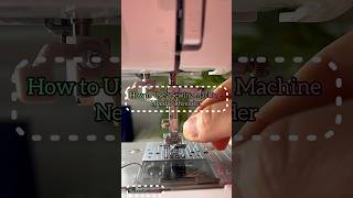 How to Use a Sewing Machine Needle Threader  چگونه با سوزن نخ کن چرخ خیاطی کار کنیم [upl. by Adianez863]