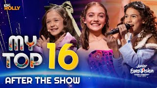 Junior Eurovision 2023  My Top 16  AFTER THE SHOW [upl. by Sell928]