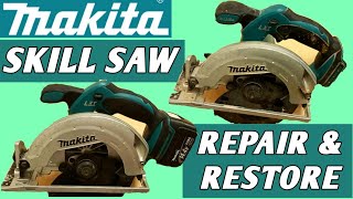 MAKITA 18v SAW NOT WORKING cordless circular saw repair [upl. by Nitnilc]