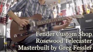 Fender Custom Shop Rosewood Telecaster by Greg Fessler  The Music Gallery [upl. by Wilber]