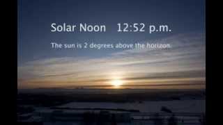 Winter Solstice in the Arctic Fairbanks Alaska Timelapse video [upl. by Kcajyllib]