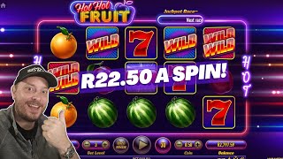 HOT HOT FRUIT 12 FREE GAMES ON A R2250 SPIN [upl. by Ervine]