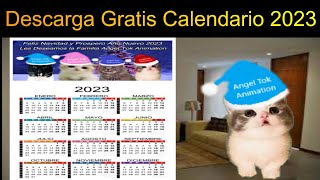 Calendario 2023  Descarga Gratis para imprimir [upl. by Wagoner385]