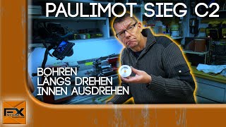 Paulimot SIEG C2  Längsdrehen innen ausdrehen bohren [upl. by Jones524]