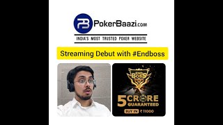 YourPokerGuy Streaming ENDBOSS Day 1A  Indias Biggest Poker Event ft Quizzes amp Giveaways [upl. by Nasho443]