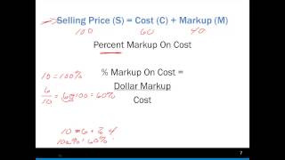 Markups Markdowns and Breakeven 02 Part 2 [upl. by Anigue]