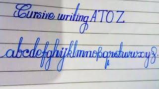 Connective letters a to z  How to write joint letter A to Z alphabets  zoyacalligraphy [upl. by Negaem]