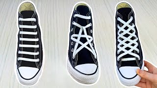 3 Converse Shoe Lacing Styles  Cool Ways To Lace Converse [upl. by Davina356]