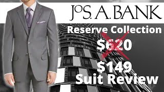 Affordable Suit Review  Jos A Bank Reserve Collection Tailored Fit Suit [upl. by Deland980]