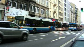 Buses Luxembourg ville Avenue de la Liberté [upl. by Rennane]