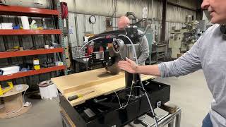 Radial Arm Saw Adjustments [upl. by Aydni]