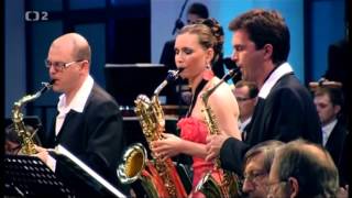 Philip Glass Concerto for saxophone quartet and orchestra Mvmt 1 [upl. by Chema]