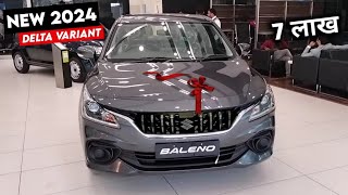 Maruti Suzuki Baleno Delta 2024 Model  Baleno 2024 New Model  On Road Price Review [upl. by Htevi]