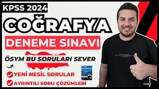 KPSS 2024 I Coğrafya Deneme Sınavı I Enes Hoca [upl. by Senalda]