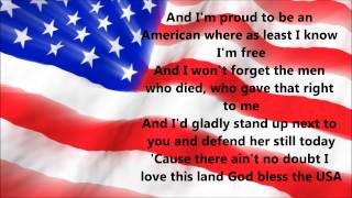 Lee Greenwood  God Bless The USA Lyrics [upl. by Isis]