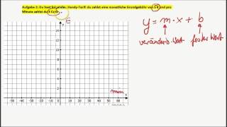 Lineare Funktionen  Textaufgaben in Funktionsgleichungen [upl. by Gilles]