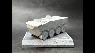 K808 prototype  종이모형  Paper model  Kartonowy model [upl. by Sholes]