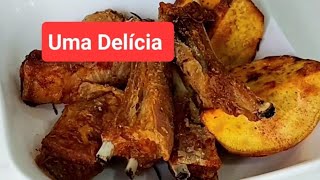 Costela De Ovelha Com Batata Doce Na Airfryer [upl. by Afital]