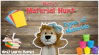 Types of Materials  Materials Hunt  Prep and Year 1  Minty Learns [upl. by Dunston315]