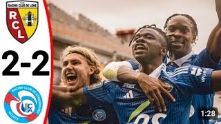 Strasbourg vs Lens 22 all goals amp extended highlights  ligue 1 resumen 2024 [upl. by Viviene719]