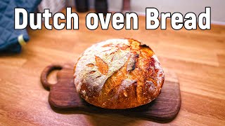 How to bake Homemade Bread  Amazing Dutch oven recipe [upl. by Schiff]