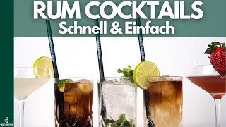 5 Cocktails mit Rum🍹 Schnell  Einfach [upl. by Milzie]