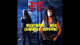 Nightmare  MSG Karaoke Version [upl. by Yehc]