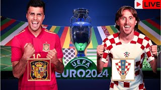 Live🔴  Spain vs croatia Euro cup 2024 [upl. by Holcomb490]