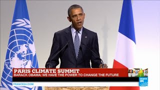 REPLAY  Watch US President Barack Obamas address at Paris Climate Conference [upl. by Yhtomot]