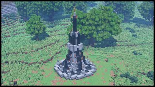 How to build a fountain in Minecraft  Fantasy style  Minecraft Tutorial [upl. by Eenafets220]