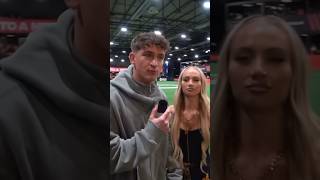 Interview mit Alisha Lehmann auf dem Baller League Event 🤣⚽️ tomsprm alishalehmann shorts [upl. by Niak865]