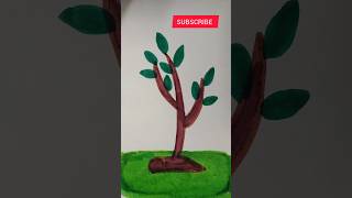 Easy drawing of plant plantdrawing shorts [upl. by Aniluj]