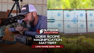 Does Scope Magnification Matter To Zero Your Rifle [upl. by Sidoon]