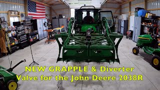 New GRAPPLE amp Diverter Valve for John Deere 2038R Tractor [upl. by Esilrahc]