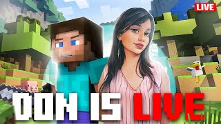 Ab se Only Minecraft Stream Live with Girl Gamer Don 🤗♥️  minecraft shortsfeeds shorts [upl. by Asilla]