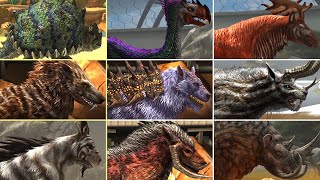 ALL HYBRID CENOZOIC amp ALL VIP CENOZOIC All Max Level 40 All Evolutions  Jurassic World The Game [upl. by Etram244]