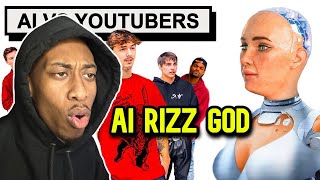 ChatGPT ROBOT GOT RIZZ  Ai Girl Speed Dates 10 YouTubers Reaction [upl. by Yerak]