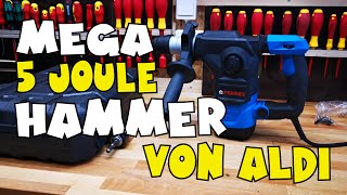 Aldi  FERREX® Bohrhammer 1500 Watt  5 Joule  Vorstellung und Einsatz [upl. by Greenes]