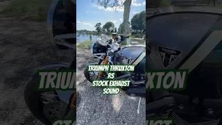 Triumph Thruxton RS exhaust sound check [upl. by Eelynnhoj]