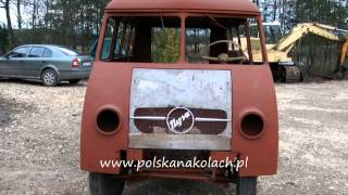 Mikrobus Nysa N59 z Polska na Kołach  20121201 Busko Zdrój [upl. by Zaneski]