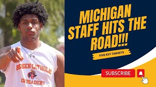 Five Key Recruits Michigan Saw On The Road  GoBlue [upl. by Jochebed552]