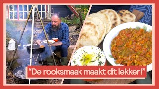 Stoof van geroosterde paprika harissa en kikkererwten  Buiten koken met Ramon 6 [upl. by Kendal523]