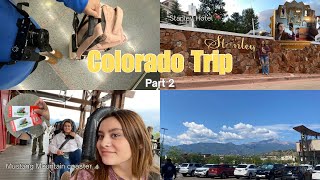 My Colorado Trip pt 2 ✈️⛰️ exploring Estes park Stanley hotel and mountain coaster [upl. by Lamrert]