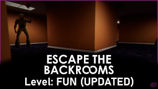 Escape the Backrooms  Beating the Updated Level FUN  No Commentary [upl. by Vasiliki]