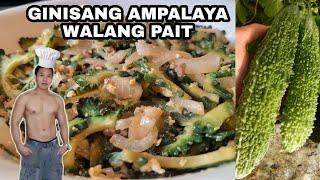 GINISANG AMPALAYA WALANG PAIT WITH GINILING BEEF [upl. by Ahsemat]