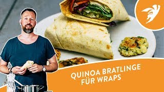 QUINOA BRATLINGE für Wraps  Bratlinge vegetarisch  Glutenfrei [upl. by Shannen]