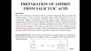 Aspirin Synthesis and Nitration of Bromobenzene [upl. by Prudhoe]